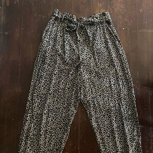 Leopard Loose Fitting Pants (never worn with tags)